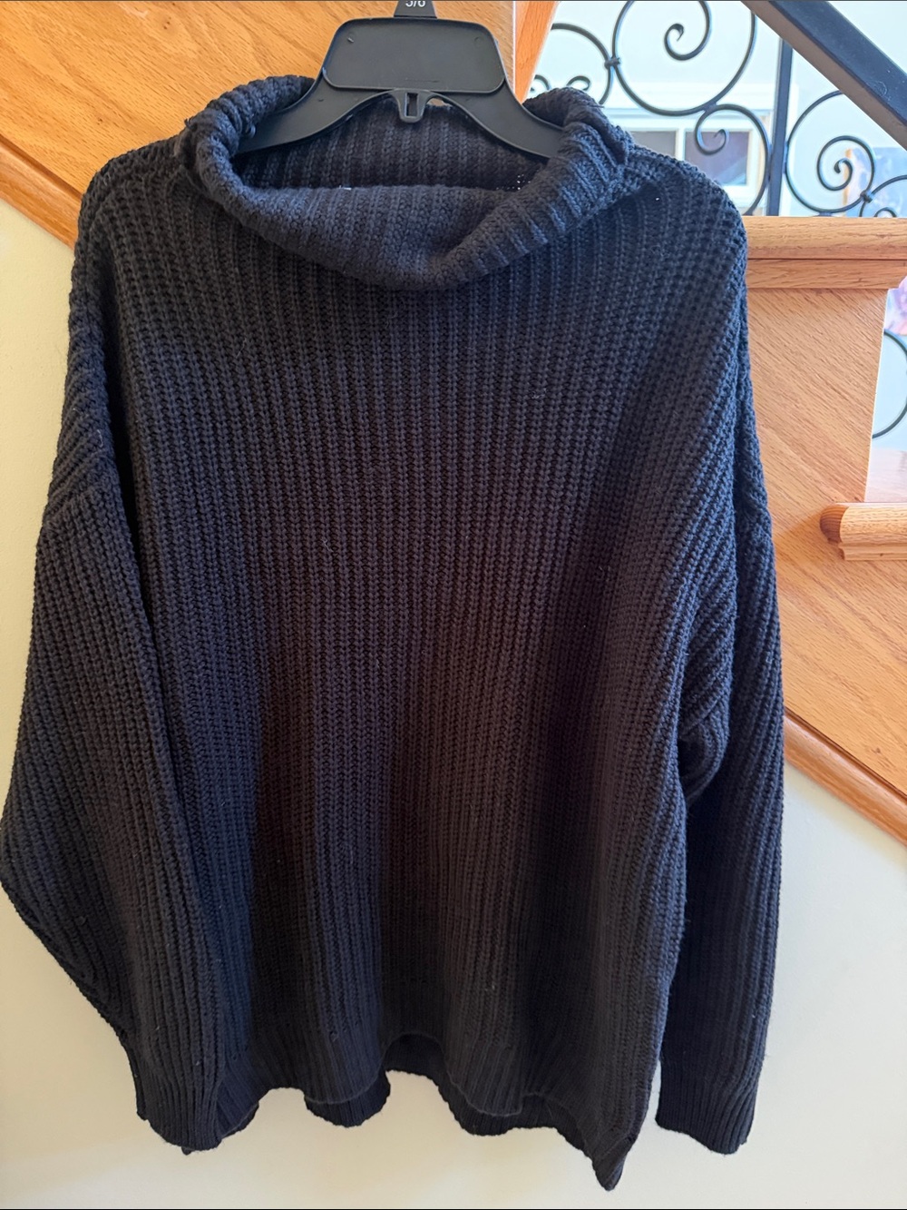 American Rag Classic Black Ribbed Turtleneck Sweater Sz XS New With Tag